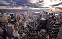 clouds cityscapes architecture buildings new york city 2560x1600 wallpaper 